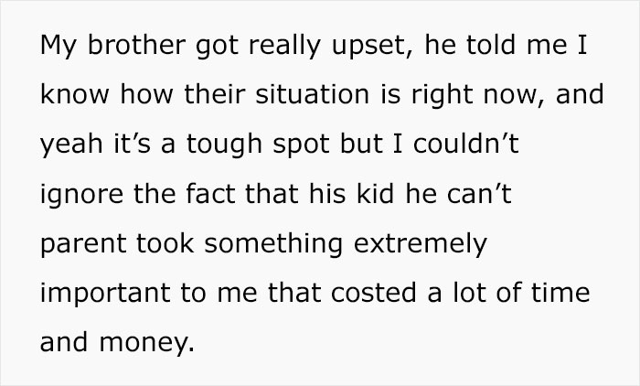 Man Doesn’t Want His Brother’s Family In His Home After His 9-Year-Old Nephew Steals An Engagement Ring He Bought After A Year Of Saving Man Doesn’t Want His Brother’s Family In His Home After His 9-Year-Old Nephew Steals An Engagement Ring He Bought After A Year Of Saving