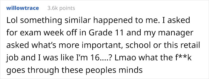 Teen Daughter Told To Make A Choice Between International Summer Program And Her $11/Hr 10 Hours Per Week Retail Job