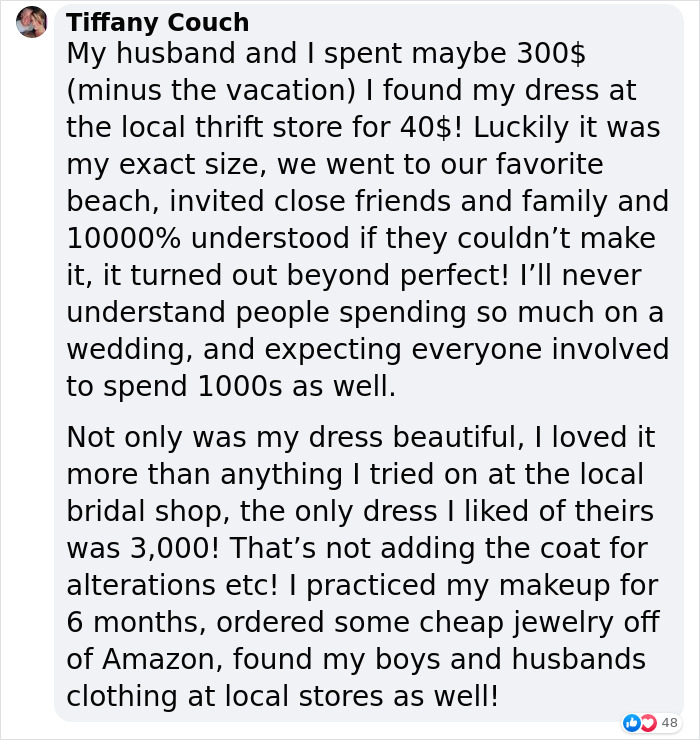 Frugal Bride Shares How She Only Spent $500 For The Whole Wedding With 40 Guests And People Are Applauding Her Ingeniosity