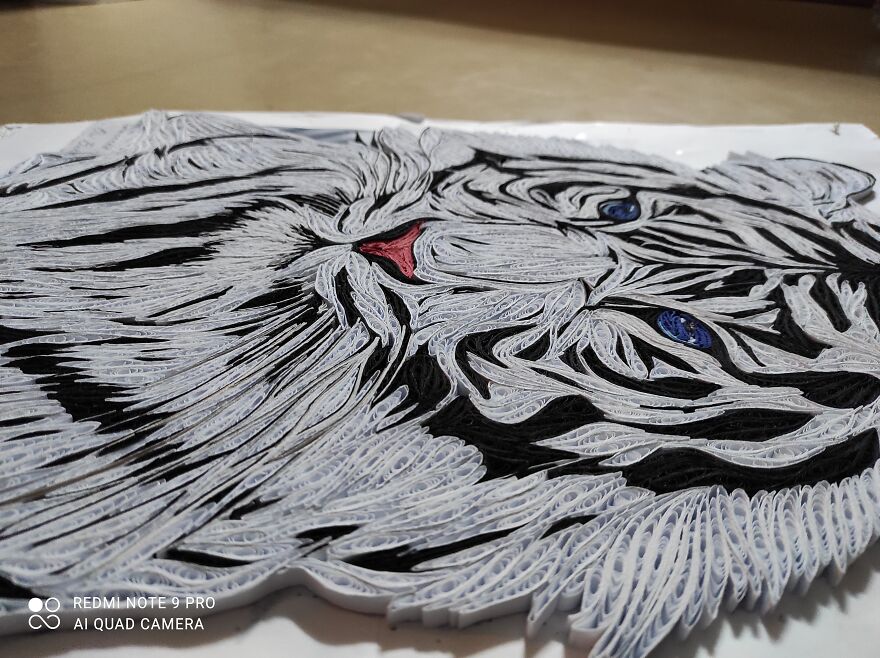 My Bengal Tiger - 3D Paper Art (Quilling)