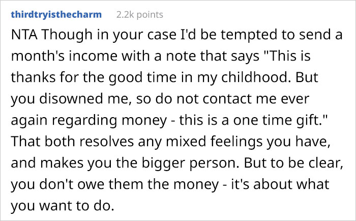 Woman Refuses To Help Parents Going Through Financial Crisis Because She Was Disowned By Them 9 Years Ago