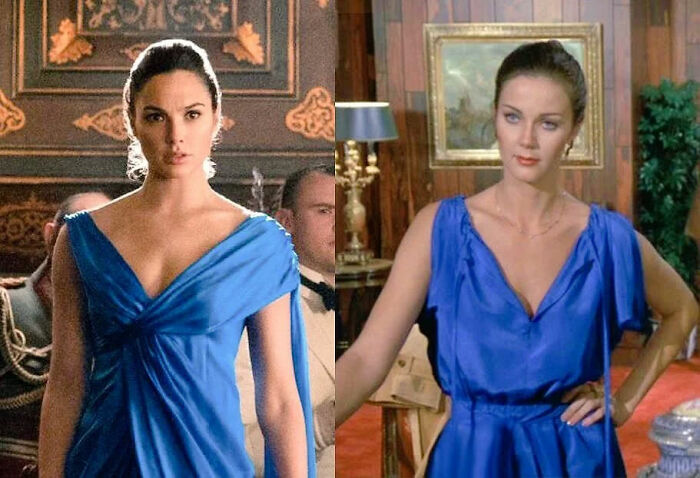 Wonder Woman (2017)'s Blue Dress Is A Nod To The 1975 Wonder Woman Series