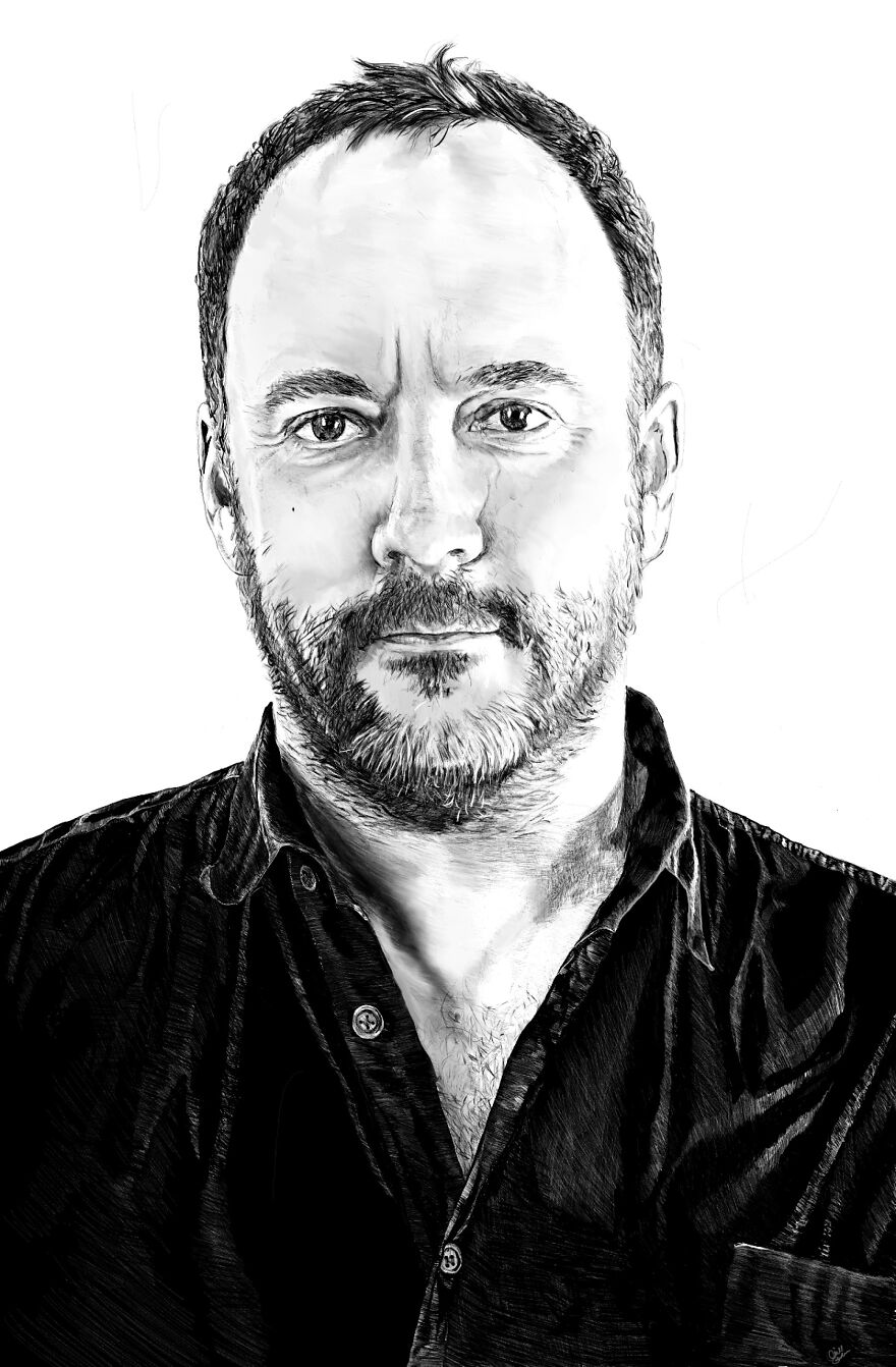 Portrait Of Dave Matthews I Did Awhile Back
