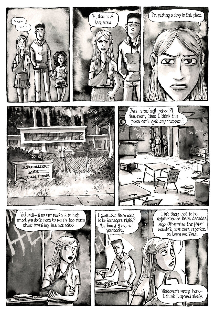 I'm Creating A Dark Comic Series With Lots Of Twists, Secrets, Creepy Characters And Spooky Pen And Ink Artwork, Here's Part 4 I'm Creating A Dark Comic Series With Lots Of Twists, Secrets, Creepy Characters And Spooky Pen And Ink Artwork, Here's Part 4