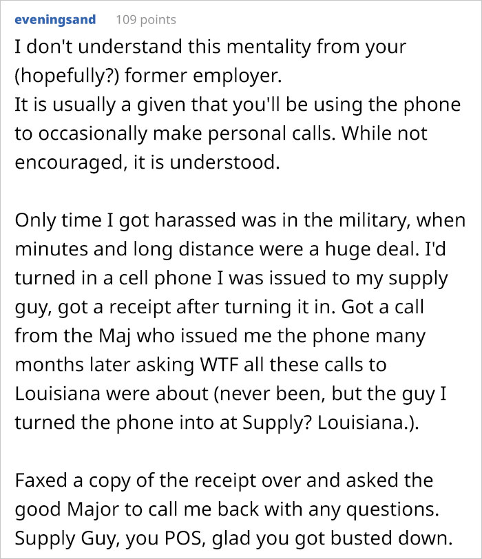 This Boss Wished His Employee To Pay For Personal Calls, Received A Requirement To Pay For Overtime Hours