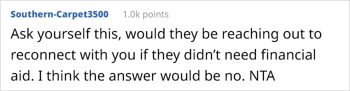 Woman Refuses To Help Parents Going Through Financial Crisis Because She Was Disowned By Them 9 Years Ago