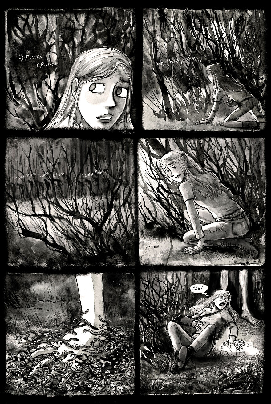 I'm Creating A Dark Comic Series With Lots Of Twists, Secrets, Creepy Characters And Spooky Pen And Ink Artwork, Here's Part 4 I'm Creating A Dark Comic Series With Lots Of Twists, Secrets, Creepy Characters And Spooky Pen And Ink Artwork, Here's Part 4