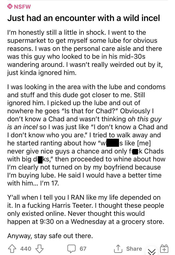 Incels Online Are Cringe. In Person? Even Worse