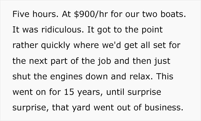 Boss Doesn&rsquo;t Listen To Experienced Subcontractor Who Then Maliciously Complies By Doing His Job In A Longer Time, Charging $900 Per Hour For Years