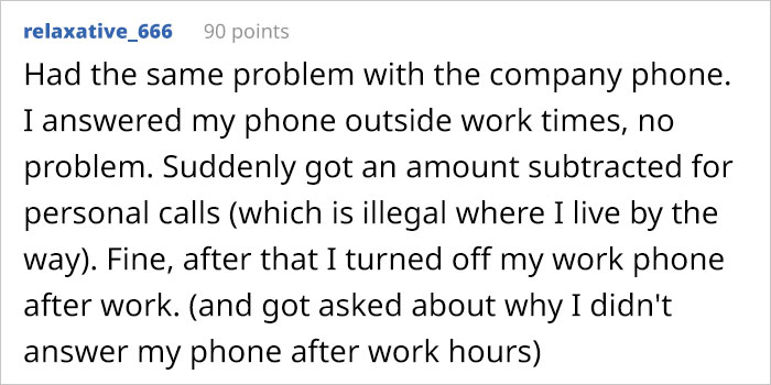 This Boss Wished His Employee To Pay For Personal Calls, Received A Requirement To Pay For Overtime Hours