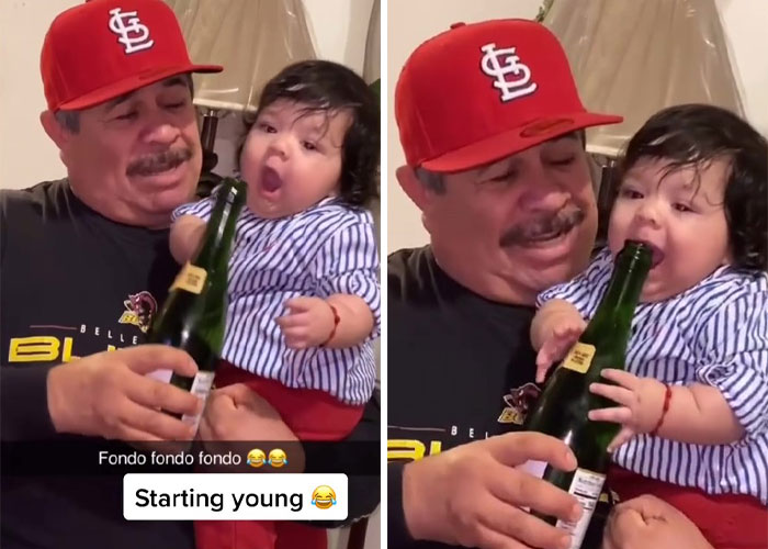 People Are Loving This Grandad&rsquo;s Idea Of Faking Breastfeeding When The Baby Refuses To Drink Out Of The Bottle