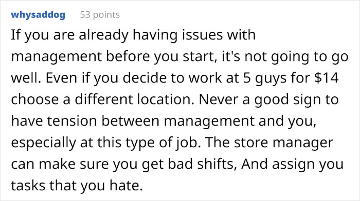 “I Applied Online At 5 Guys”: Restaurant Chain Drops Its Potential Employee’s Hourly Wage From $18/Hr To $14/Hr “I Applied Online At 5 Guys”: Restaurant Chain Drops Its Potential Employee’s Hourly Wage From $18/Hr To $14/Hr