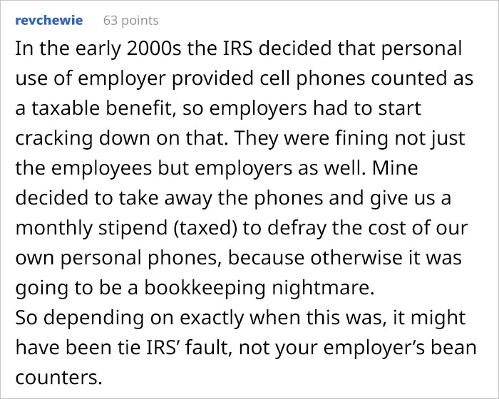 This Boss Wished His Employee To Pay For Personal Calls, Received A Requirement To Pay For Overtime Hours