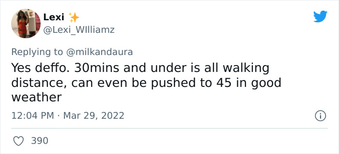 Woman Asked If People Consider 23 Minutes A Walking Distance And Created Quite A Debate On Twitter Woman Asked If People Consider 23 Minutes A Walking Distance And Created Quite A Debate On Twitter