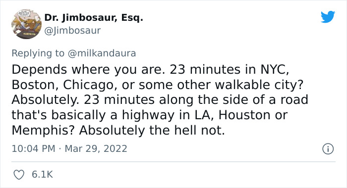 Woman Asked If People Consider 23 Minutes A Walking Distance And Created Quite A Debate On Twitter Woman Asked If People Consider 23 Minutes A Walking Distance And Created Quite A Debate On Twitter