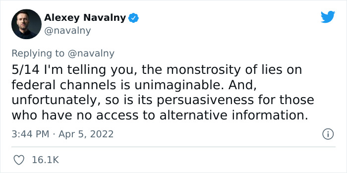 Navalny Shares What Russian TV Says About Bucha After Nearly 300 Residents Were Found Dead Navalny Shares What Russian TV Says About Bucha After Nearly 300 Residents Were Found Dead