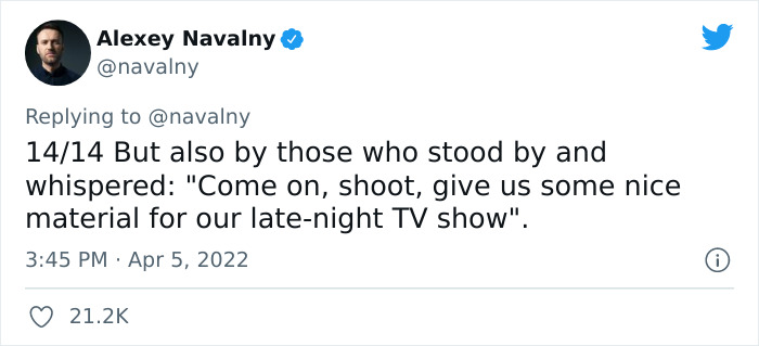 Navalny Shares What Russian TV Says About Bucha After Nearly 300 Residents Were Found Dead Navalny Shares What Russian TV Says About Bucha After Nearly 300 Residents Were Found Dead