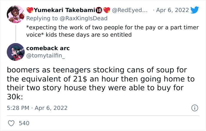 Online Discussion Ensues After A Couple Of Twitter Users Pointed Out How Entitled Millennials And Gen Zers Are