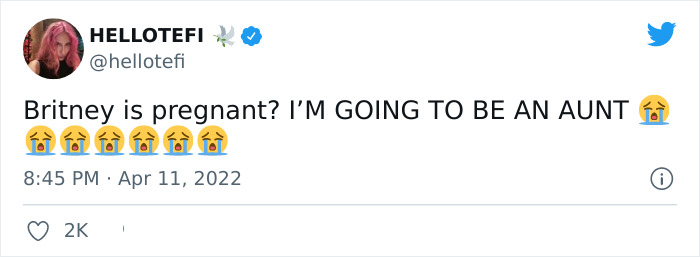 40-Year-Old Britney Spears Announces That She's Pregnant, The Internet Showers Her With Love And Support 40-Year-Old Britney Spears Announces That She's Pregnant, The Internet Showers Her With Love And Support