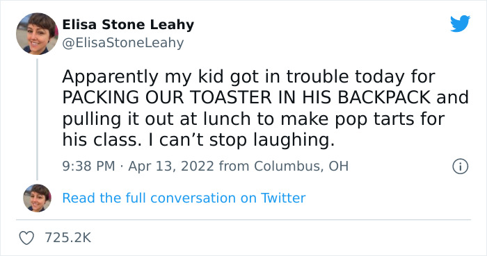 &ldquo;He&rsquo;s 13, A Man Of Few Words, A Bit Of A Prankster&rdquo;: Kid Brings Toaster To School, Makes Pop-Tarts At Lunch