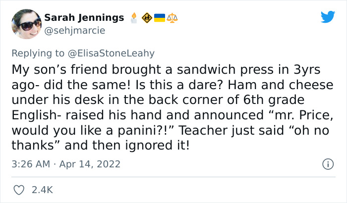 &ldquo;He&rsquo;s 13, A Man Of Few Words, A Bit Of A Prankster&rdquo;: Kid Brings Toaster To School, Makes Pop-Tarts At Lunch