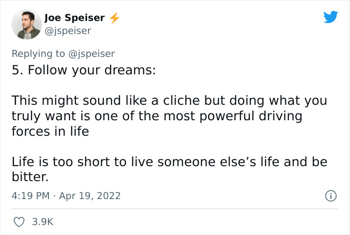 43 Y.O. Twitter User Says &ldquo;You Can Learn From My Mistakes&rdquo; And Offers 10 Pieces Of Advice That Might Be Useful For Youngsters