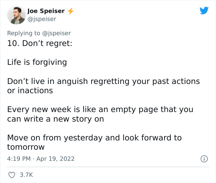 43 Y.O. Twitter User Says &ldquo;You Can Learn From My Mistakes&rdquo; And Offers 10 Pieces Of Advice That Might Be Useful For Youngsters