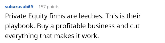 Employees With Specific Knowledge How To Use Their Machines Decide They Won’t Be Reapplying To Their Jobs After New Owners Laid Them Off Employees With Specific Knowledge How To Use Their Machines Decide They Won’t Be Reapplying To Their Jobs After New Owners Laid Them Off
