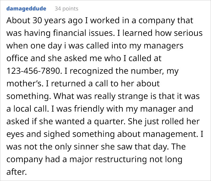 This Boss Wished His Employee To Pay For Personal Calls, Received A Requirement To Pay For Overtime Hours