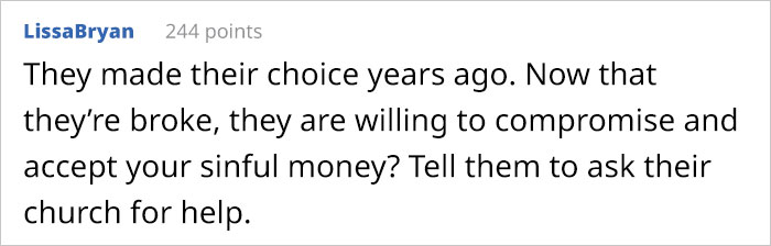 Woman Refuses To Help Parents Going Through Financial Crisis Because She Was Disowned By Them 9 Years Ago