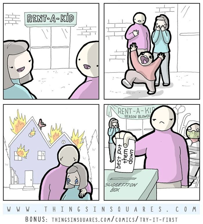 50 Lighthearted Comics By Things In Squares