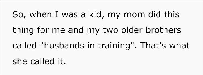 Mom Made This Curriculum To Make Her 3 Sons Good Future Husbands, One Of The Sons Shares His Experience Years Later