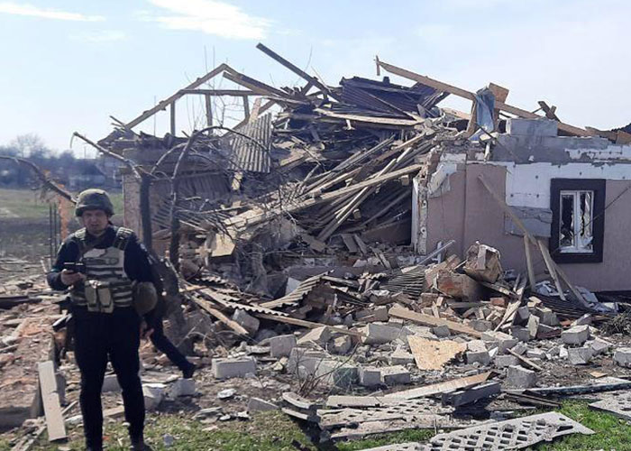 Ukrainian Policemen Pull Puppy Out Of Rubble And Return It To 77-Year-Old Owner Who&rsquo;d Lost Everything Else