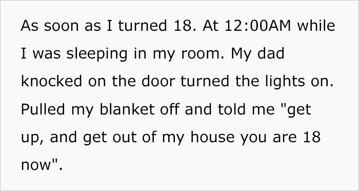 Mom And Dad Are Disappointed That Their Son Told Grandfather That He Got Kicked Out Of Their Home As He Turned 18