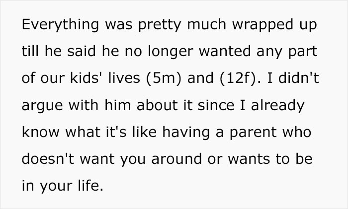 Woman Asks Her Ex-DIL To Let Her Son Meet His Children, She Exposes Her Ex-Husband Who Actually Doesn’t Want Anything To Do With His Kids Woman Asks Her Ex-DIL To Let Her Son Meet His Children, She Exposes Her Ex-Husband Who Actually Doesn’t Want Anything To Do With His Kids