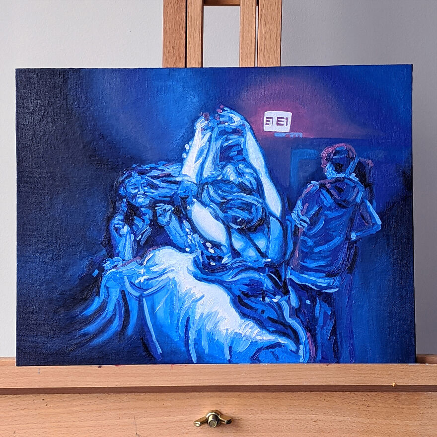 I Go To Music Festivals And Raves, Then Create Paintings Of What I See!