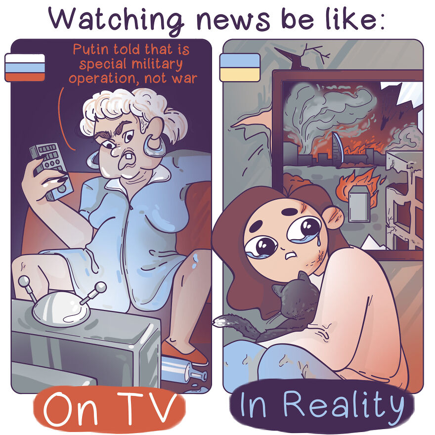 23 Comics About Love, Death And War In Ukraine