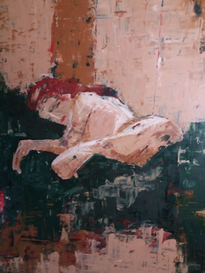 Summer Rest. Acrylic On Cantastorie.