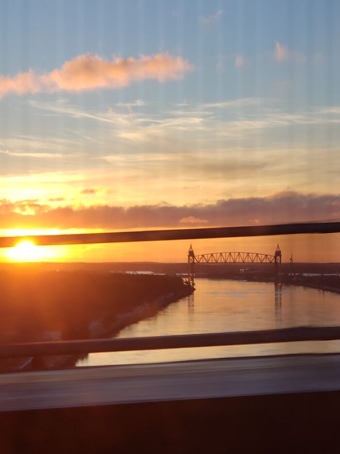 Taken From The Bourne Bridge In Bourne, Massachusetts, USA