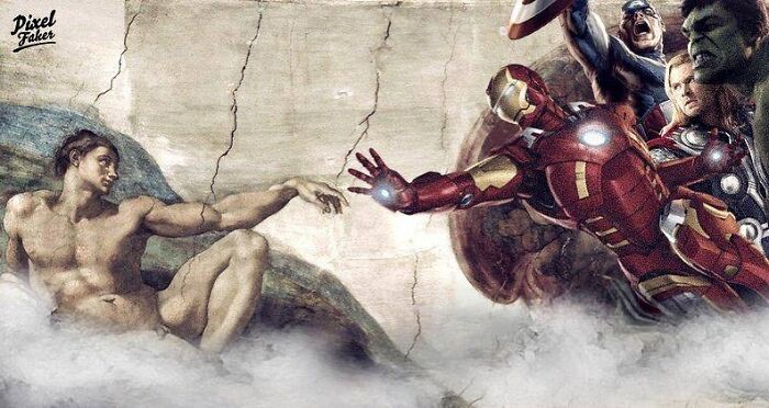 Artist Places Recognizable Characters In Scenes They Don't Belong In, And It's Hilarious (30 New Pics)