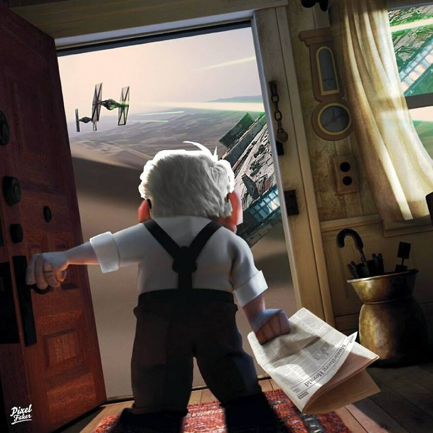 Digital Artist Combines Characters From Popular Movies And TV, And The Results Are Hilarious (49 New Pics)