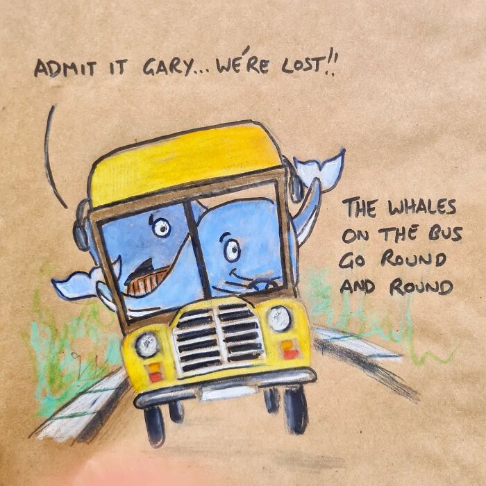 "Whale Dad, That Was Wheely Funny"