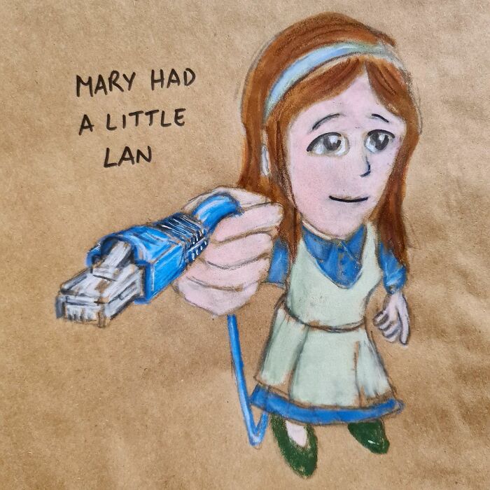 Mary Had A Little Lan. It Flashed And Beeped All Slow. And Every Website That Mary Surfed, The Lan Was Sure To Know