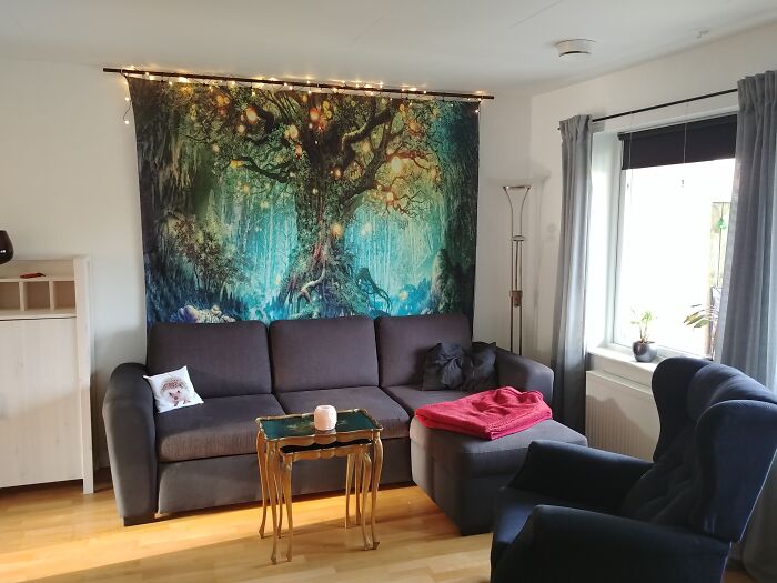 In The Corner Of My Couch, With An Oversized Blanket, My Laptop On The Armrest And A Full View Over Our Garden.