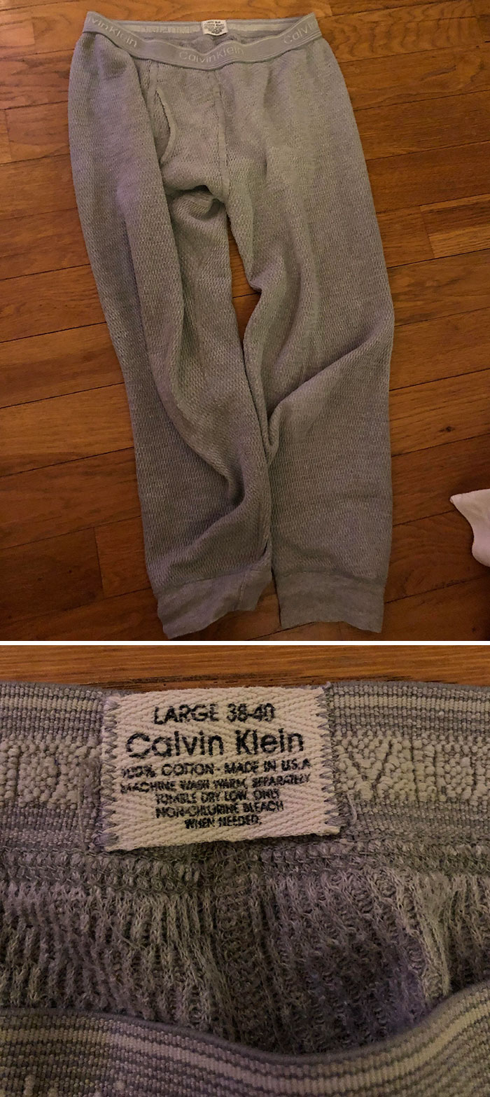 My First Pair Of Hunting Long Johns Circa 1982, Made In The USA. Worn Them Every Year Since