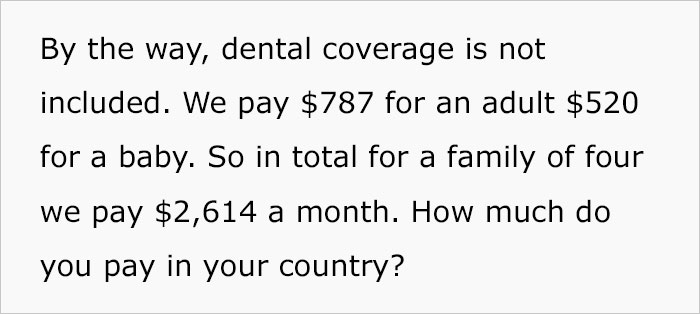 California Mom Reveals That Her Family Of 4 Pays $2,614/Month For Health Insurance, People Online Compare It With Their Countries