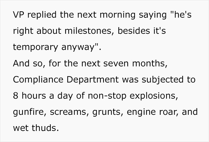 Company Lawyer Throws A Tantrum About People Getting Moved Into His Office Space, Employee Takes Revenge By Seating A Sound Engineer Close By