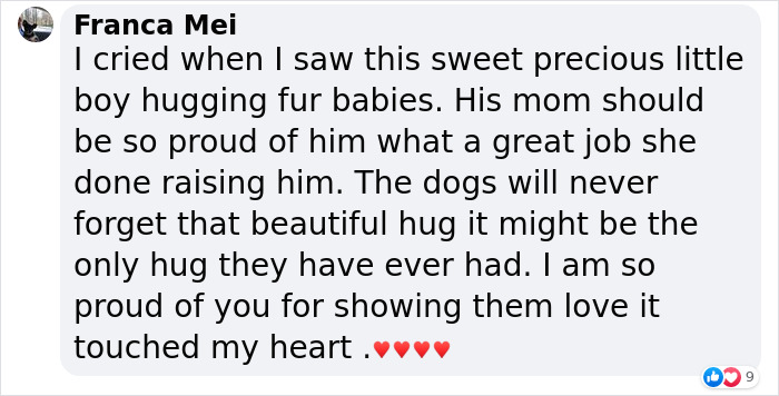 Video Shows Young Boy Stopping To Hug Two Stray Dogs When He Thinks No One Is Watching Video Shows Young Boy Stopping To Hug Two Stray Dogs When He Thinks No One Is Watching