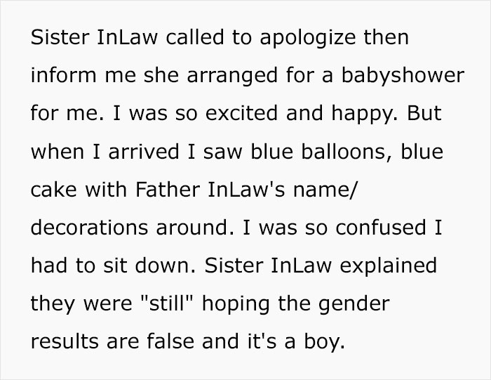 “Am I Wrong For Walking Out Of The Baby Shower My In-Laws Threw For Me?” “Am I Wrong For Walking Out Of The Baby Shower My In-Laws Threw For Me?”