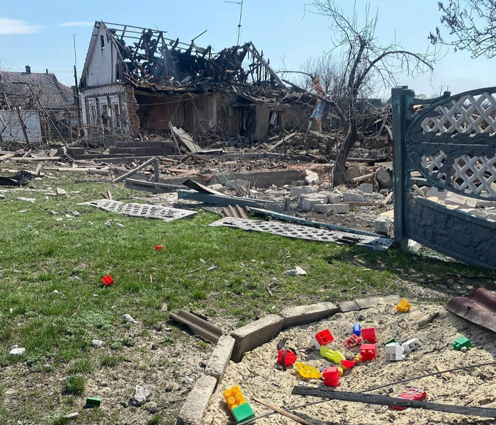 Ukrainian Policemen Pull Puppy Out Of Rubble And Return It To 77-Year-Old Owner Who&rsquo;d Lost Everything Else